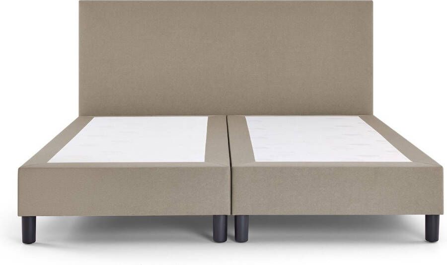 Beter Bed Select Beter Bed Box Owen Plus vlak zonder matras 180 x 200 cm grey beige