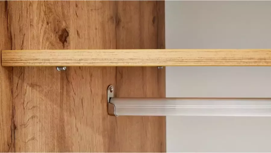 Beter Bed Complete slaapkamer Tim met nachtkasten en kast exclusief matras 160 x 200 cm eiken wit