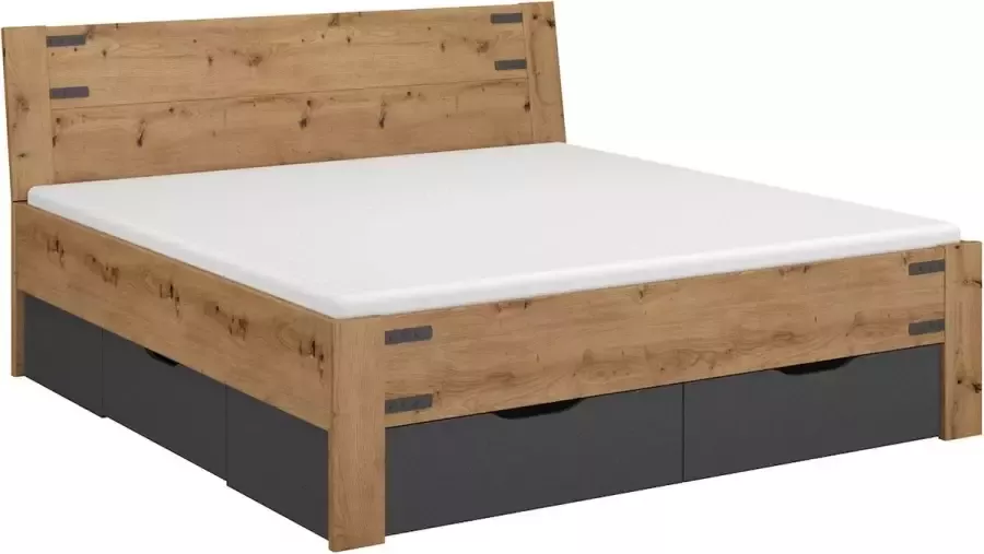 Beter Bed Select bed Birmingham met 4 laden 140 x 200 cm bruin