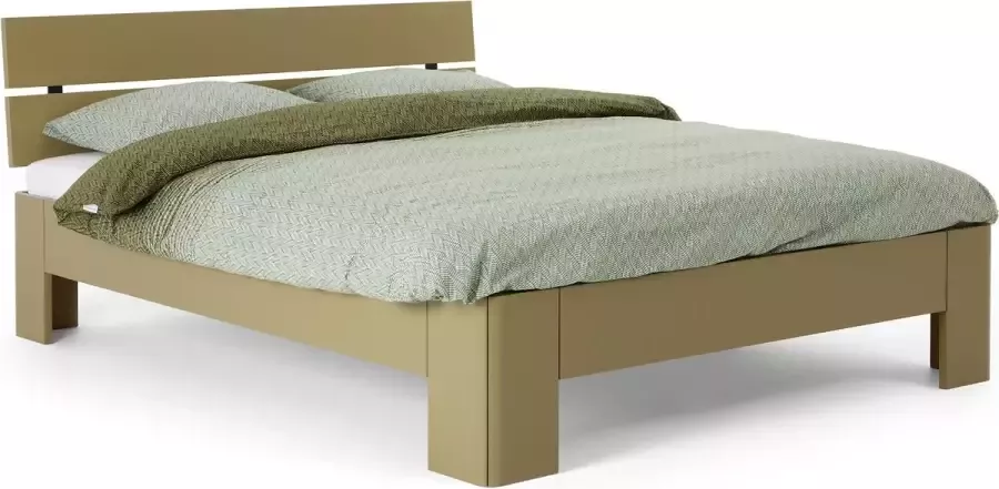 BBright B Bright Fresh 400 Bed met Hoofdbord 180 x 220 cm Bedframe Rietgroen Bedombouw Instaphoogte: 40cm Tweepersoonsbedden - Foto 2