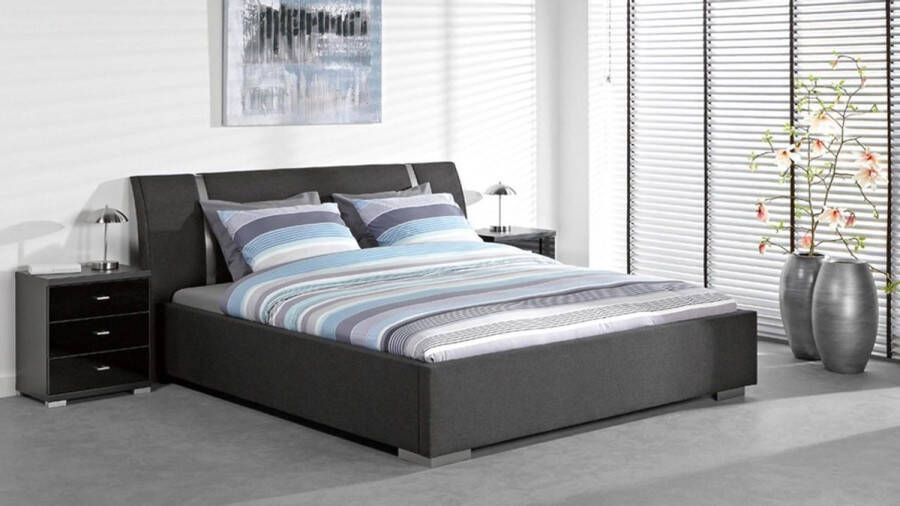 Beter Bed Select bed Pato 140 x 200 cm donkergrijs