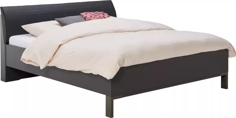BBright B Bright Bed Suite met poten in rawsteel 140 x 200 cm grafiet grafiet