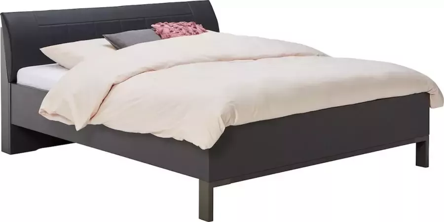 BBright Beter Bed Select Bed Suite met rawsteel poten 160 x 200 cm grafiet grafiet