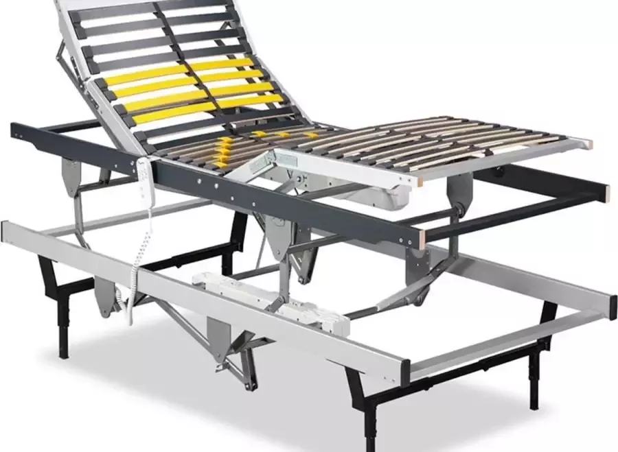 Beter Bed Select Beter Bed Bossflex 450 Lattenbodem 1+1 gratis Elektrisch Verstelbaar Hoogte Verstelbaar 80x220 cm