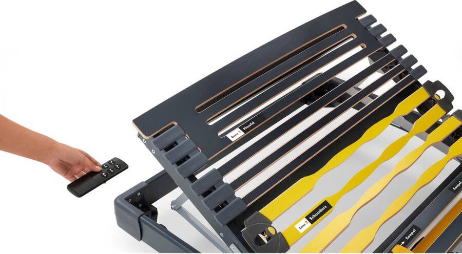 Beter Bed Select Beter Bed Bossflex 800 Lattenbodem 1+1 gratis Elektrisch verstelbaar draadloos 90 x 220 cm - Foto 1