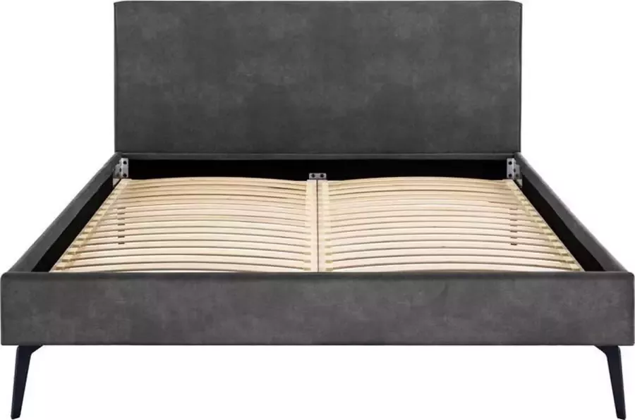 Beter Bed Select Beter Bed Novelle Bedframe Lederlook 140x210 cm Antraciet