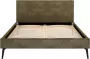 Beter Bed Select Beter Bed Novelle Bedframe Lederlook 160x200 cm Groen - Thumbnail 1
