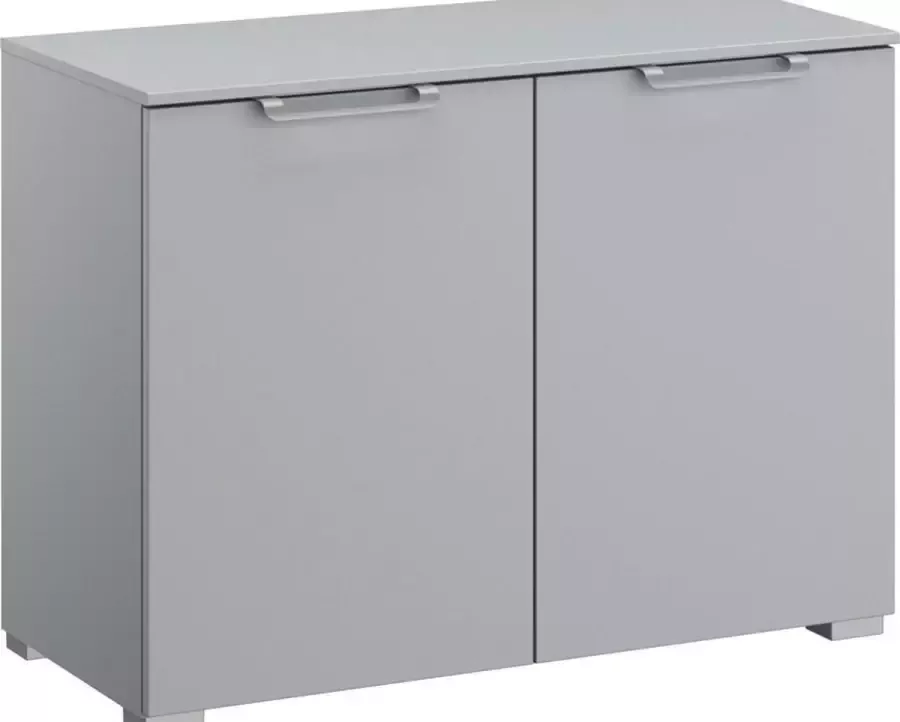 BBright B Bright Commode Sydney met 2 glasdeuren 80 x 62 x 42 cm grijs