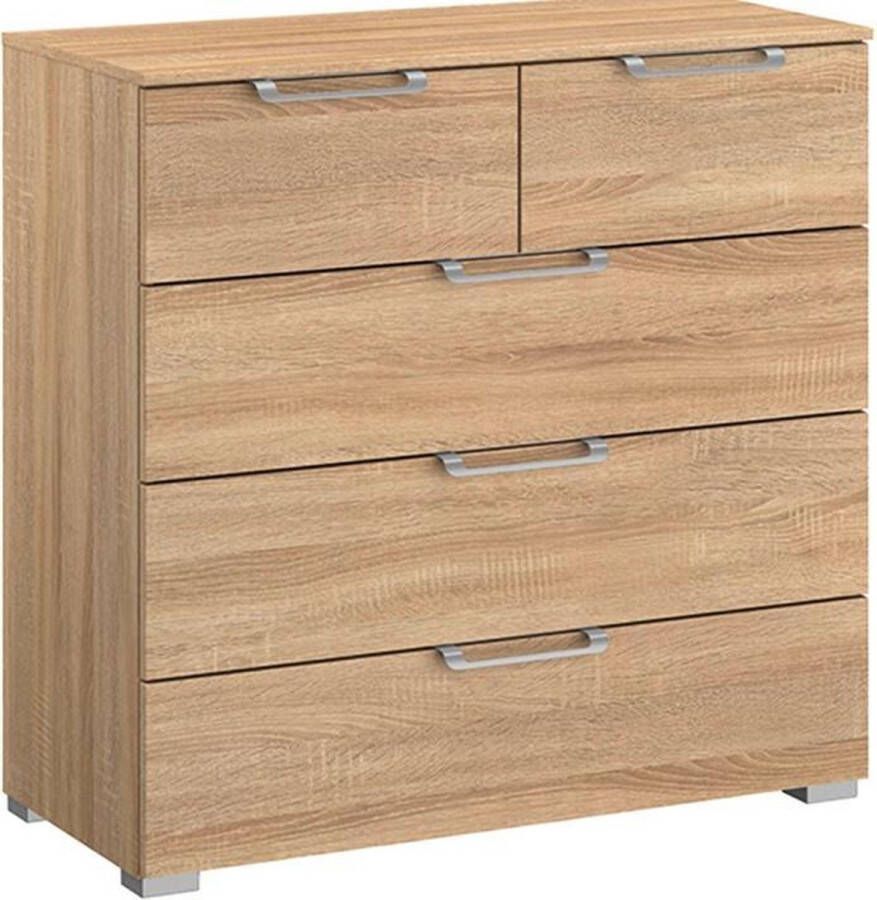 Beter Bed Select Commode Sydney met 5 laden 80 x 80 x 42 cm sonoma