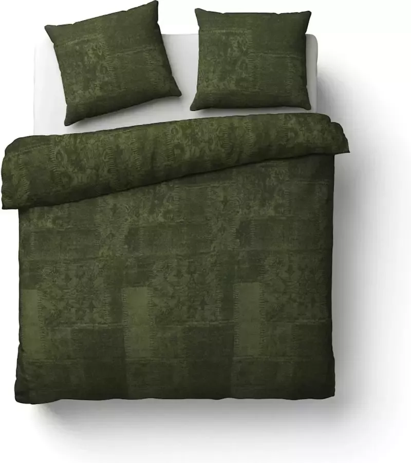 Beter Bed Select Dekbedovertrek Alf 200 x 200 210 220 cm groen