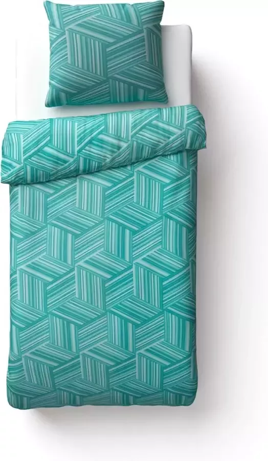 Beter Bed Select Dekbedovertrek Chard 140 x 200 220 cm turquoise