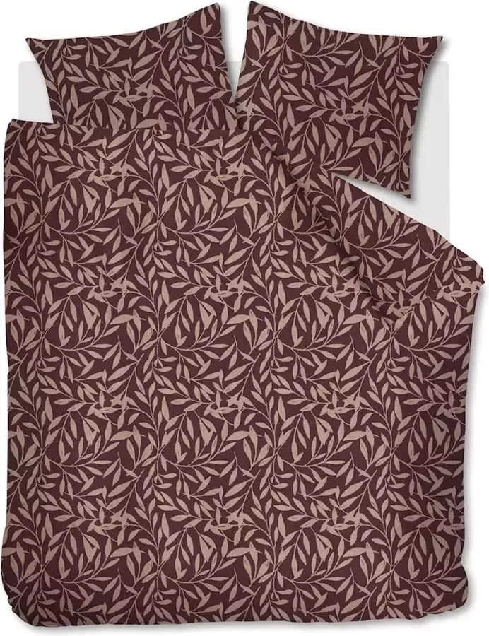 Beter Bed Select Dekbedovertrek Cleo 240 x 200 220 cm aubergine