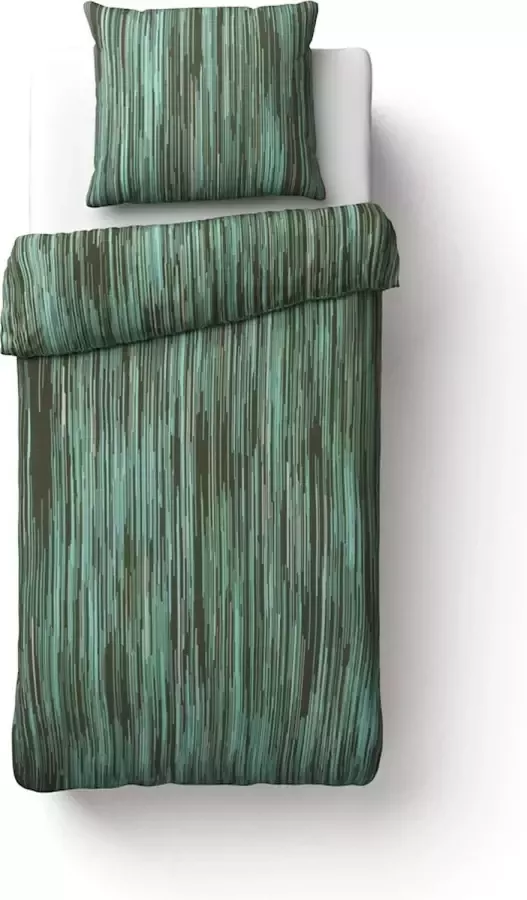 Beter Bed Select Dekbedovertrek Hopper 140 x 200 220 cm donkergroen
