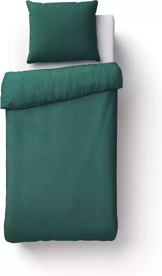 Beter Bed Select Dekbedovertrek Milton 140 x 200 220 cm groen