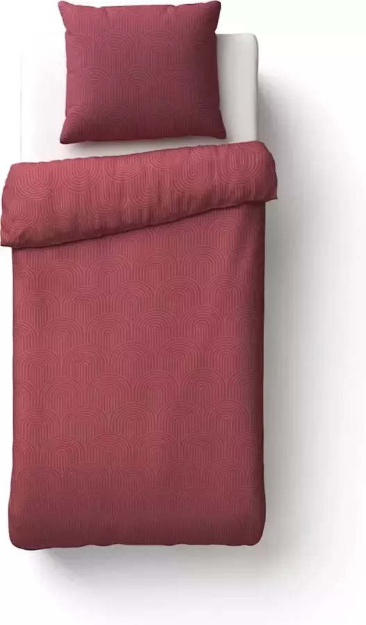 Beter Bed Select Dekbedovertrek Milton 140 x 200 220 cm rood