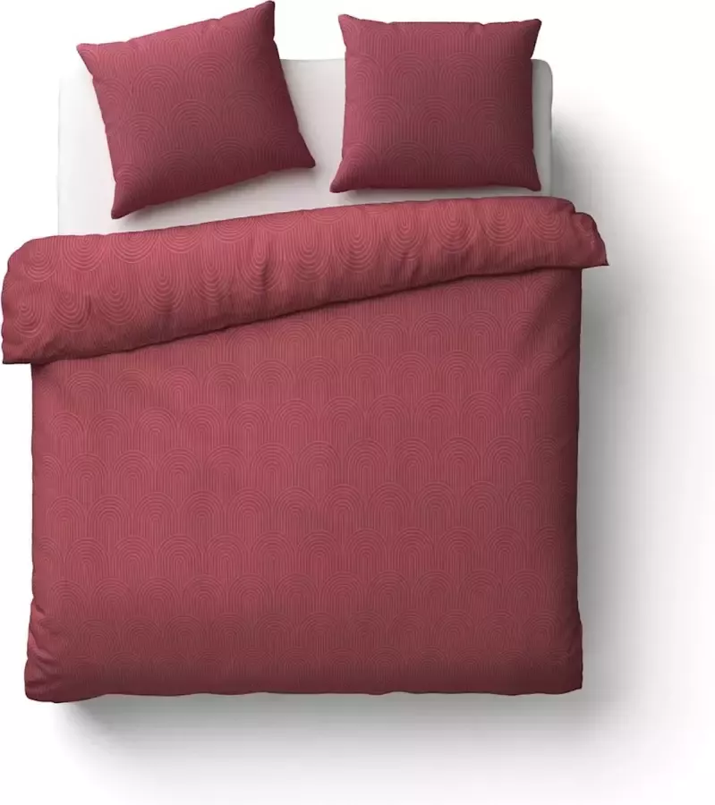 Beter Bed Select Dekbedovertrek Milton 200 x 200 210 220 cm rood