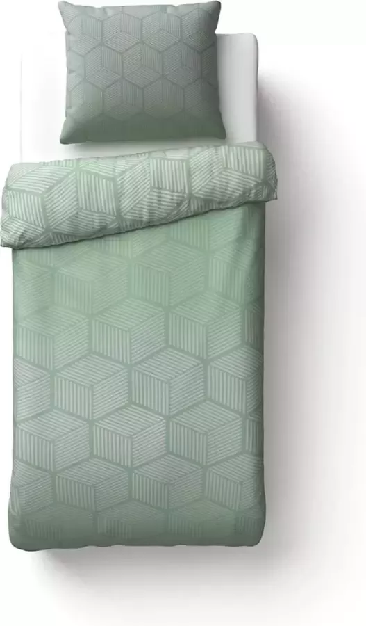 Beter Bed Select Dekbedovertrek Norman 140 x 200 220 cm groen