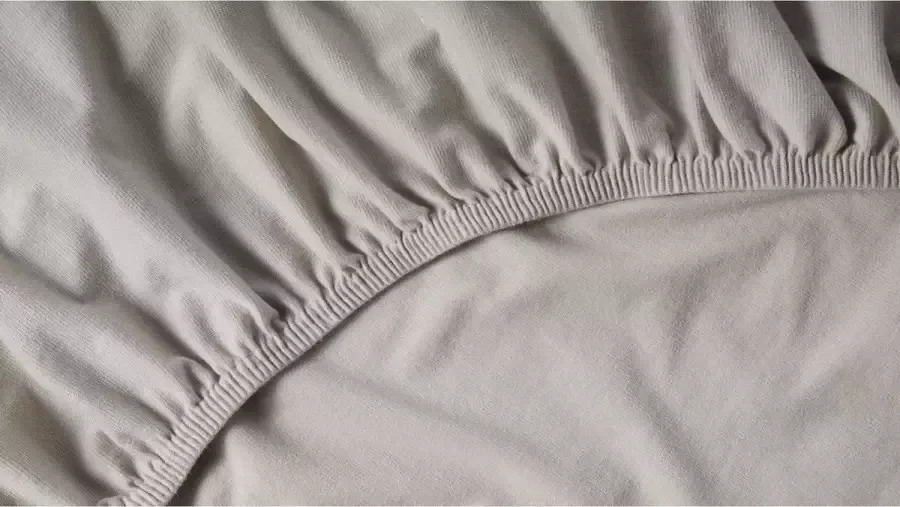 Beter Bed Select Hoeslaken Biologisch jersey matras 180 200 x 200 210 220 cm zand