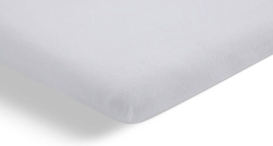 Beter Bed Select Hoeslaken Biologisch Jersey splittopper 180 200 x 200 210 220 cm wit