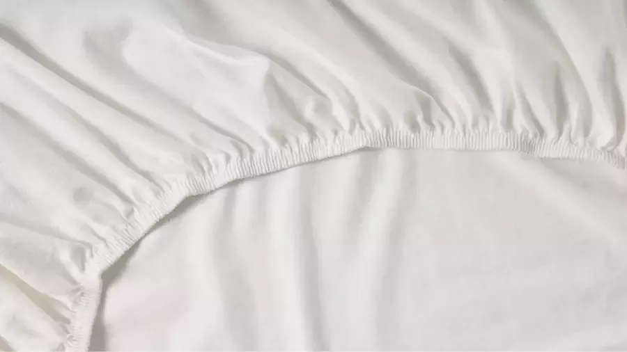 Beter Bed Select Hoeslaken Biologisch jersey topper 180 200 x 200 210 220 cm wit
