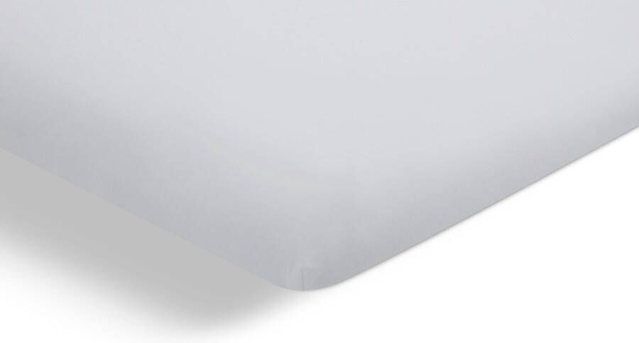 Beter Bed Select Hoeslaken Biologisch perkal topper 140 x 200 210 cm wit