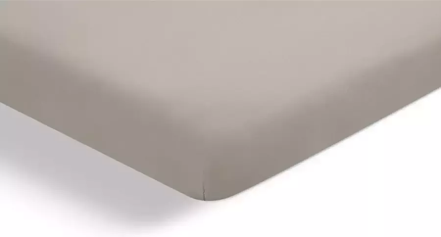 Beter Bed Select Hoeslaken Biologisch perkal topper 140 x 200 210 cm zand