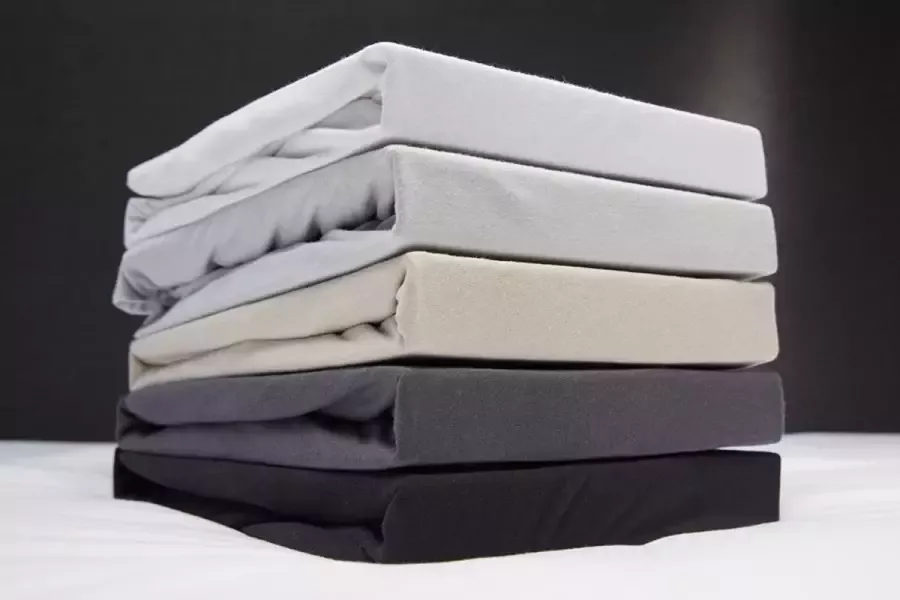Beter Bed Select Hoeslaken Jersey 100 x 200 210 220 cm zwart