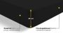 Beter Bed Select Hoeslaken Jersey 140 x 200 210 220 cm zwart - Thumbnail 2