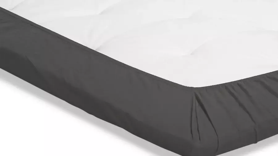 Beter Bed Select Hoeslaken Jersey topper 140 x 200 210 220 cm donkergrijs