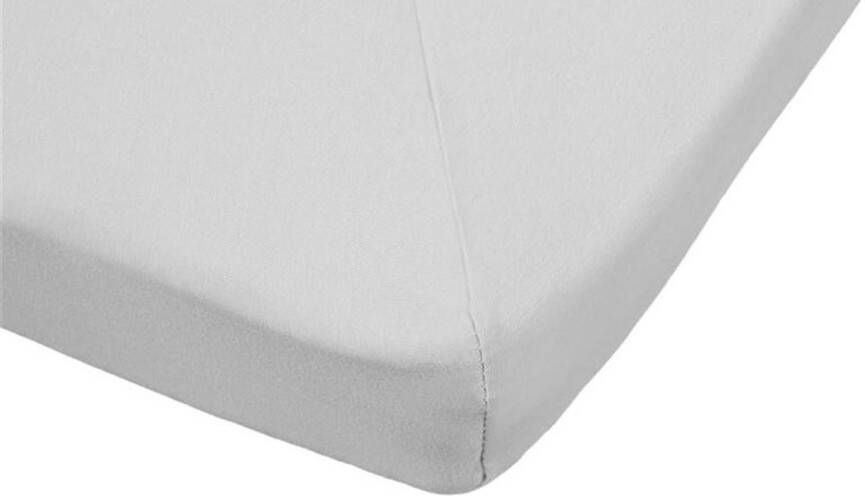 Beter Bed Select Hoeslaken Jersey voor splittopper 140x200 210 220 cm Lichtgrijs