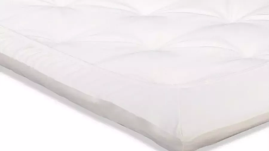 Beter Bed Select Perkal Hoeslaken Topper 160 x 200 cm 100% Katoen Percale Matrasbeschermer Matrashoes Off-White