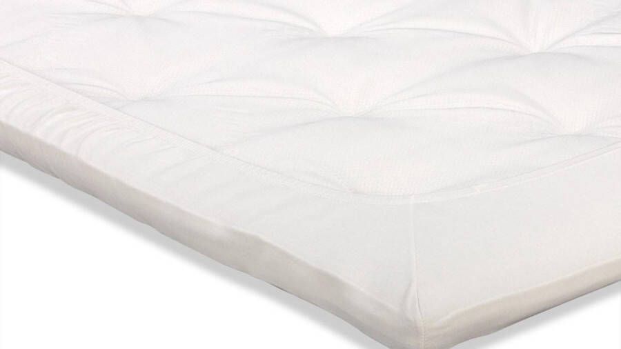 Beter Bed Select Hoeslaken Perkal topper 160 x 200 cm off-white