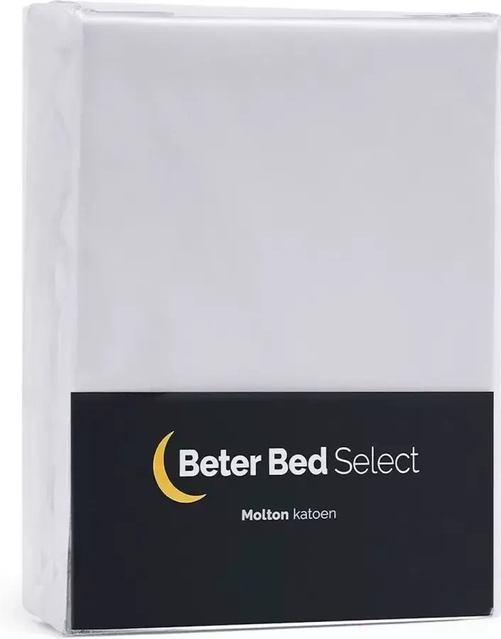 Beter Bed Select Matras Molton Hoeslaken Matrasbeschermer Matrashoes 180 x 200 cm Tot 30 cm Wit - Foto 1