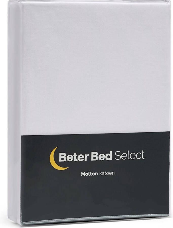 Beter Bed Select Matras Molton Hoeslaken Matrasbeschermer Matrashoes 120 x 200 cm Tot 30 cm Wit