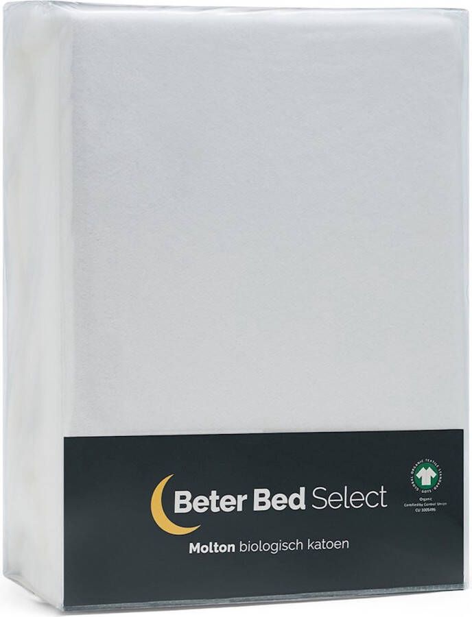 Beter Bed Select Molton voor matras Biologisch 140 160 x 200 210 220 cm wit