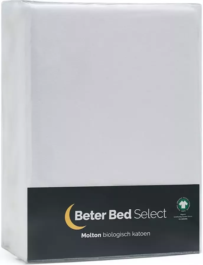 Beter Bed Select Molton matras Biologisch 180 200 x 200 210 220 cm wit