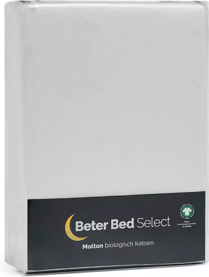 Beter Bed Select Molton matras Biologisch 80 90 100 x 200 210 220 cm wit