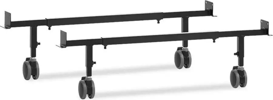 Beter Bed Select Beter Bed Potenset met wiel en rem t.b.v. een bed 80 90 100 120 x 19 24 cm zwart