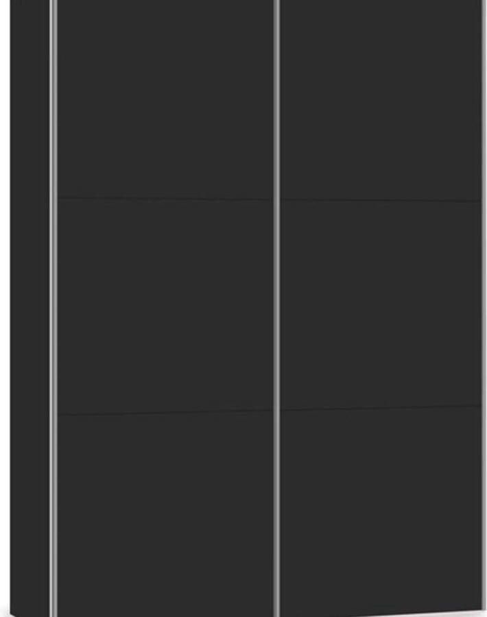 Beter Bed Select schuifdeurkast Kixx 153 x 215 x 65 cm zwart