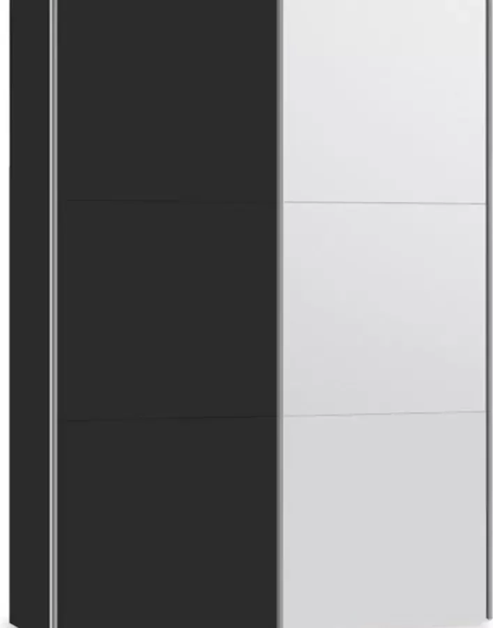 Beter Bed Select Schuifdeurkast Kixx 153 x 215 x 65 cm zwart