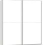 Beter Bed Select Schuifdeurkast Motion volledig met houten deuren 200 x 217 x 67 cm wit - Thumbnail 1