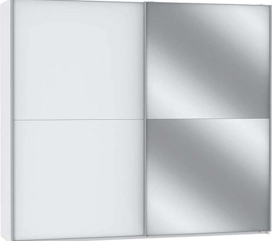Beter Bed Select Schuifdeurkast Motion met spiegeldeur 250 x 217 x 67 cm wit