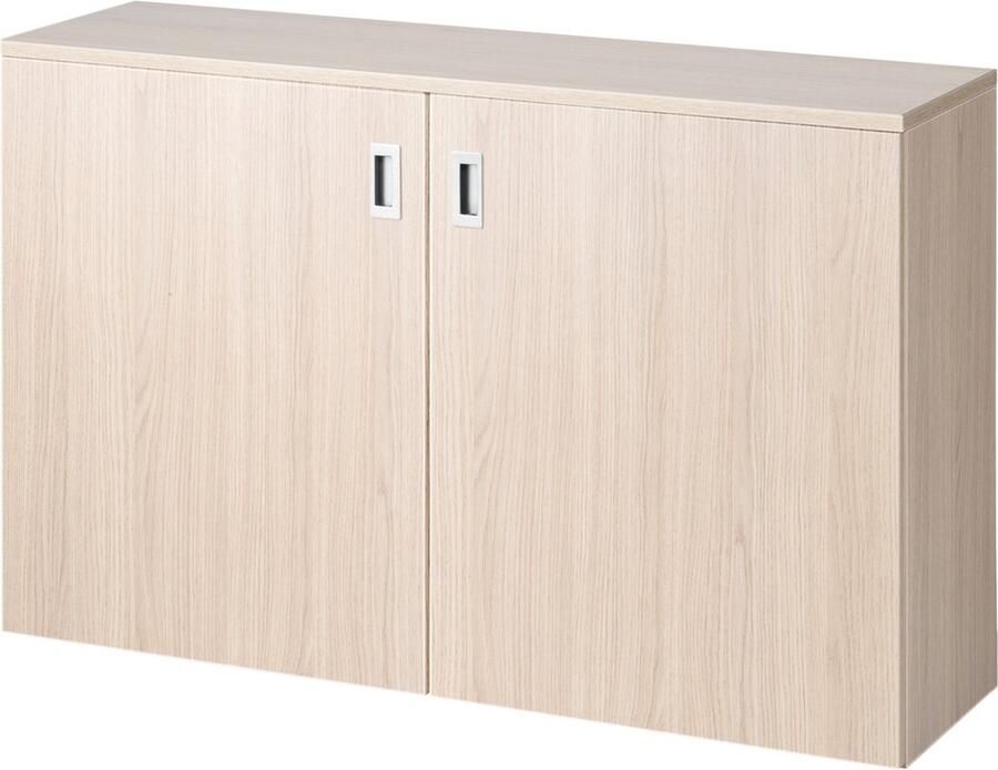 Beuk Homefit Thuiswerkplek Zit Sta Bureau 61 118cm Electrisch Eiken Whitewash