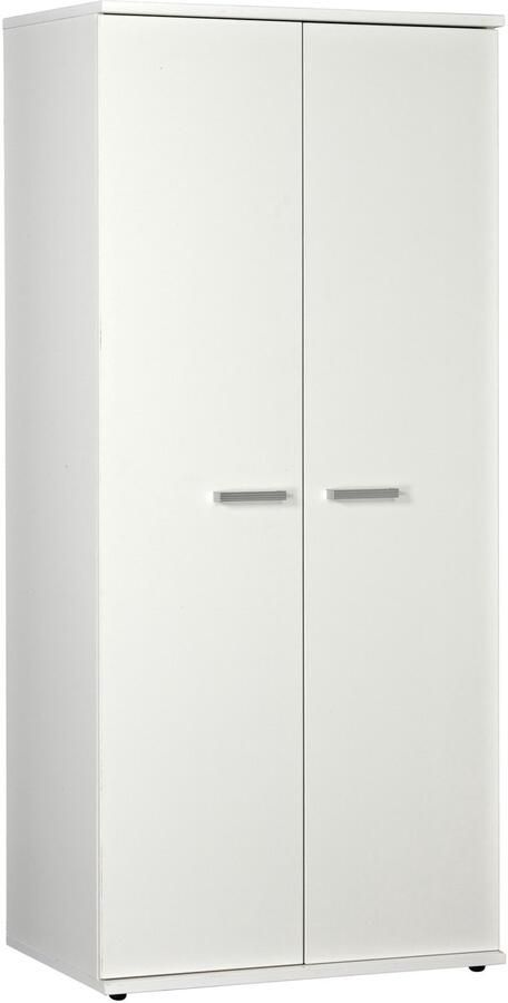 Beuk Kledingkast 2 Deurs 187 x 83 x 58cm Wit Hoeven