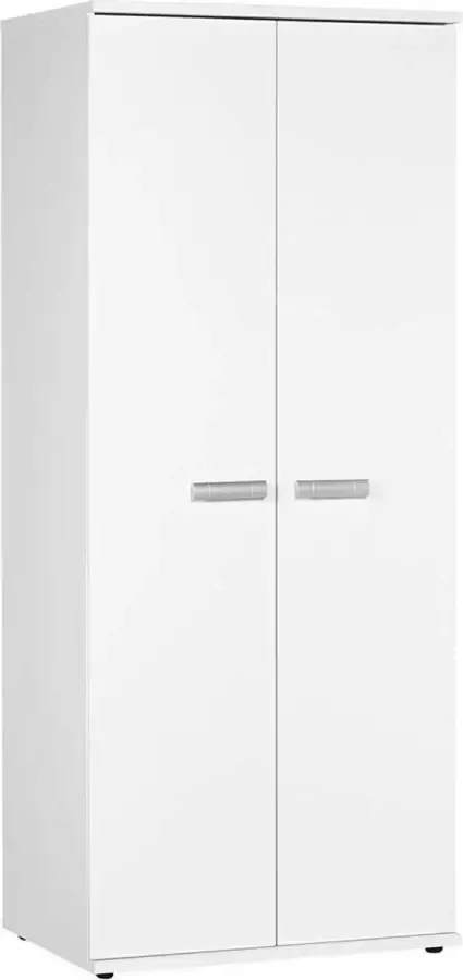 Beuk Kledingkast 2 Deurs 200 x 82 x 58cm Wit Effen
