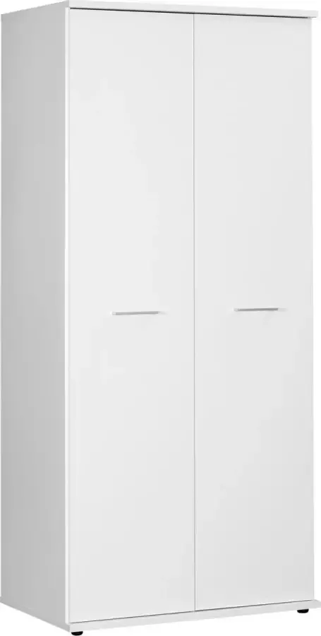 Beuk Kledingkast 2 Deurs 200 x 89 x 58cm Wit Bavel