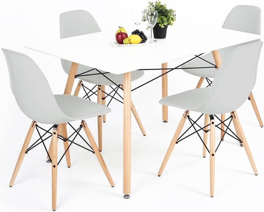 Beyo-living Scandinavische 5-delige eetkamerset