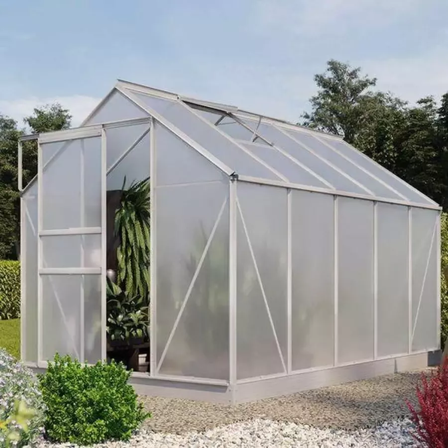 Beyo-living Broeikas Tuinkas Aluminium tuinkas Polycarbonaat tuinkas 6 2m2