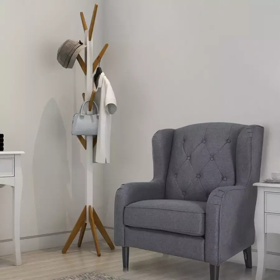 Beyo-living Kapstok staand vrijstaande kapstok 8 haken