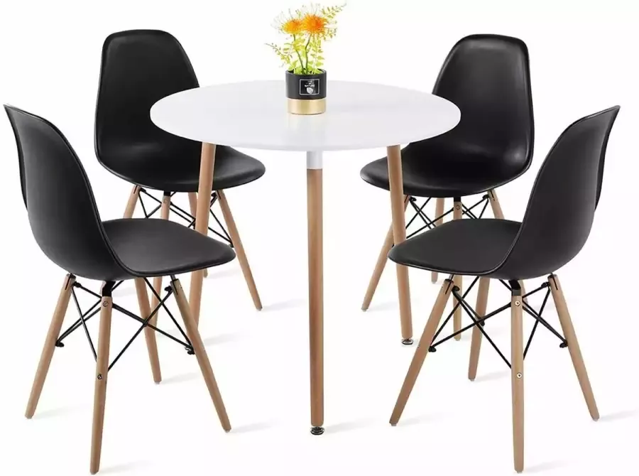 Beyo-living Scandinavische 5-delige eetkamerset - Foto 2